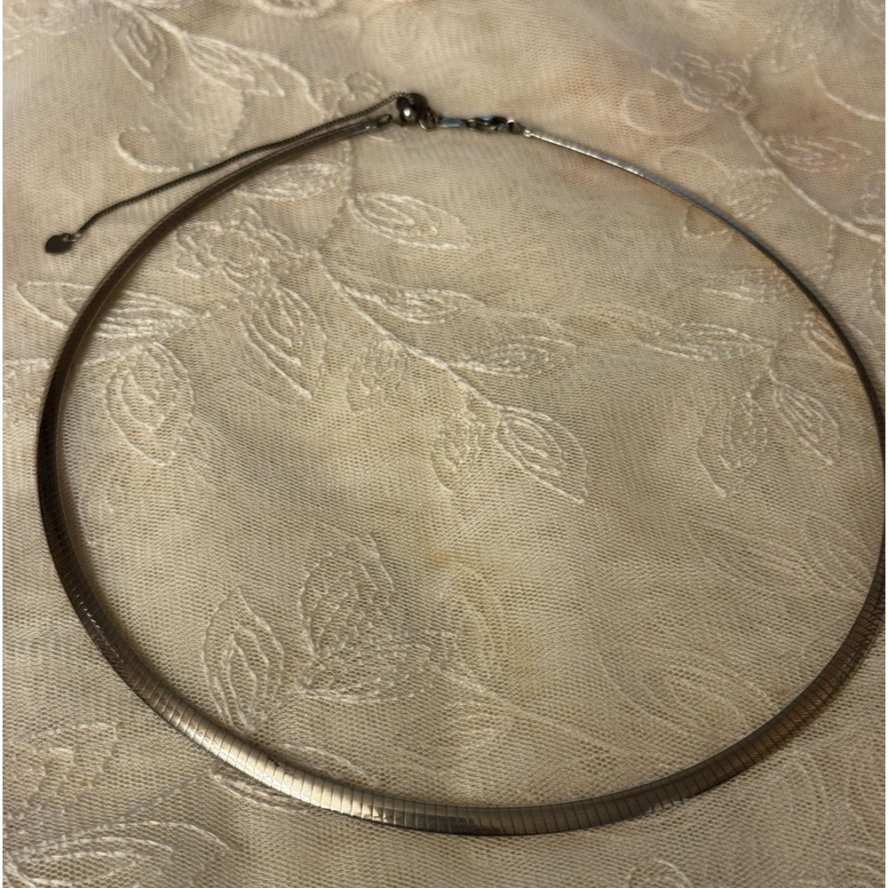 Sterling Silver Adjustable Omega necklace